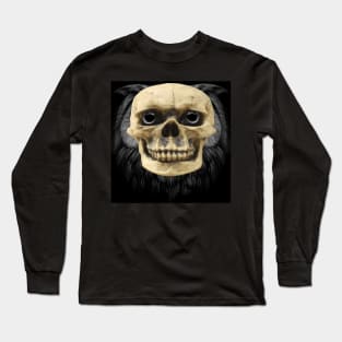 owl wearing skull mask Long Sleeve T-Shirt